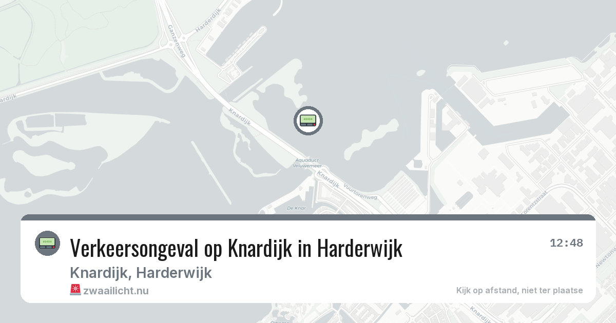 Verkeersongeval op Knardijk in Harderwijk — 23 jul 2026