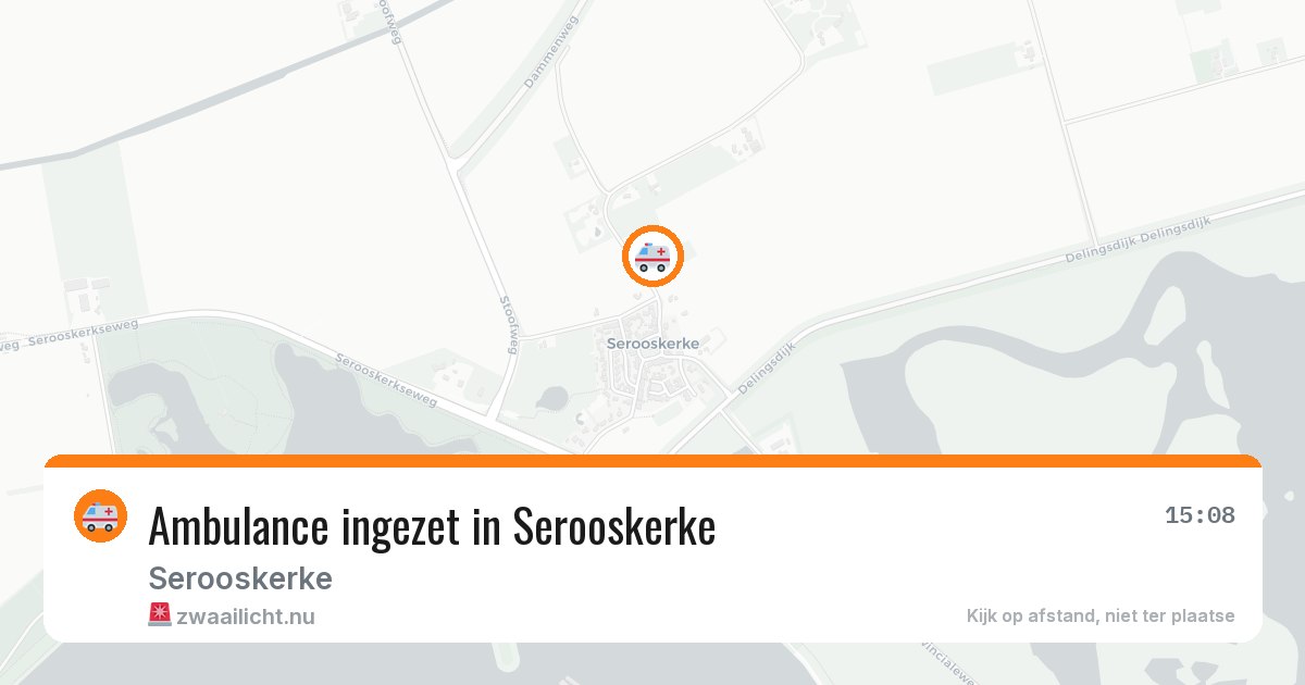 Ambulance ingezet in Serooskerke — 24 jul 2026