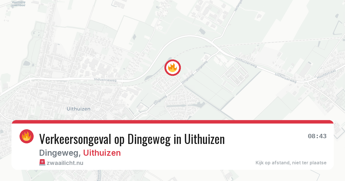 Verkeersongeval op Dingeweg in Uithuizen — 17 mrt 2026