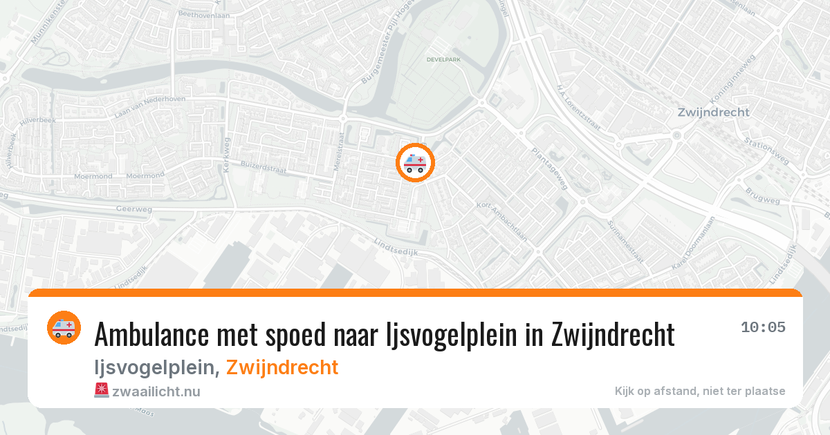 Ambulance met spoed naar Ijsvogelplein in Zwijndrecht — 20 mei 2026