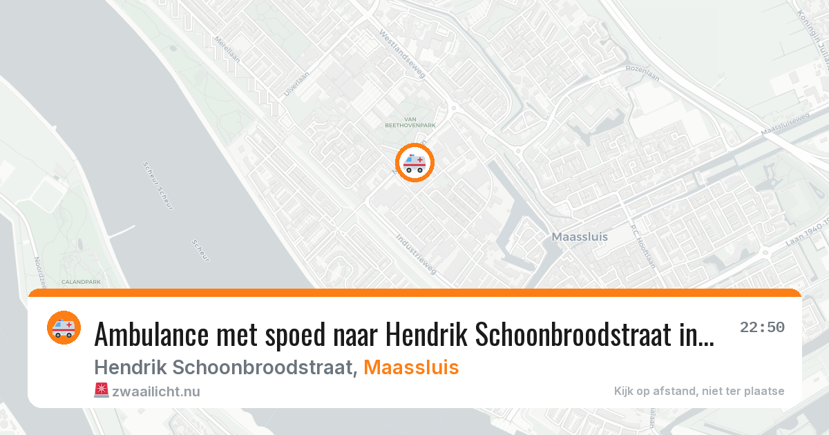 Ambulance met spoed naar Hendrik Schoonbroodstraat in Maassluis — 18 feb 2026