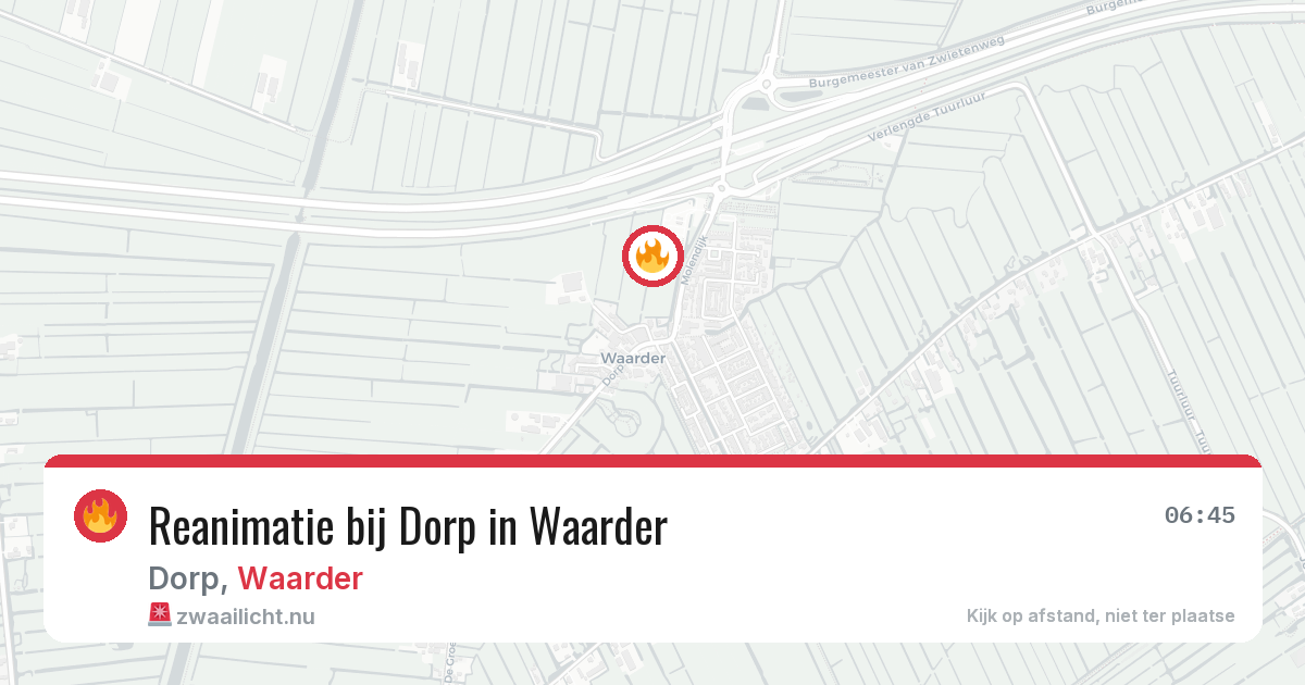 Reanimatie bij Dorp in Waarder — 18 feb 2026