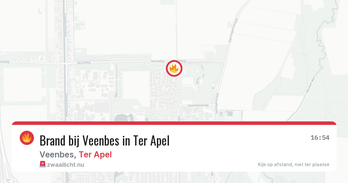 Brand bij Veenbes in Ter Apel — 14 jul 2026