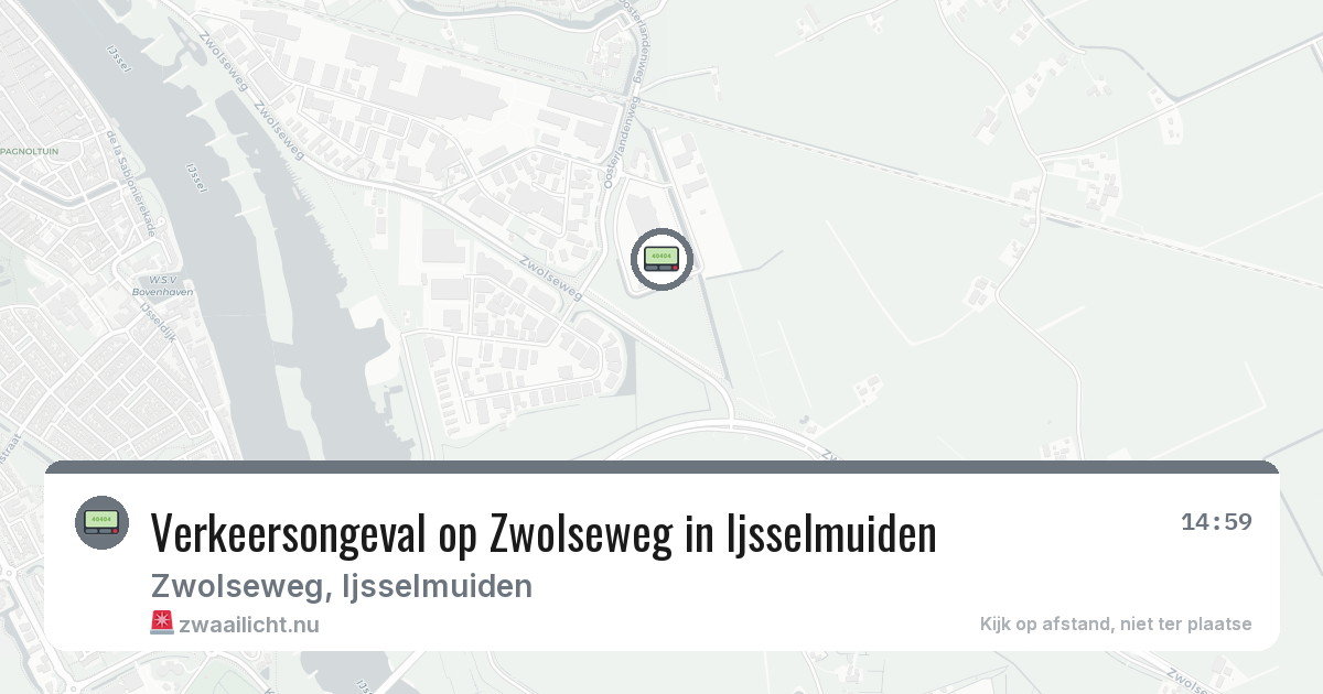 Verkeersongeval op Zwolseweg in Ijsselmuiden — 1 jul 2026