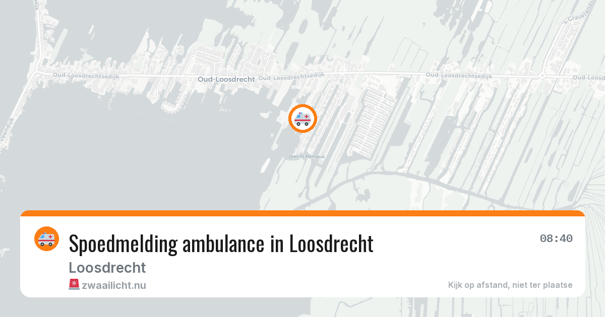 Spoedmelding ambulance in Loosdrecht — 21 mei 2026