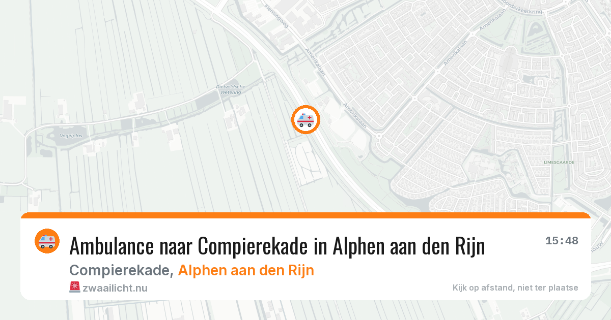 Ambulance naar Compierekade in Alphen aan den Rijn — 22 mei 2026