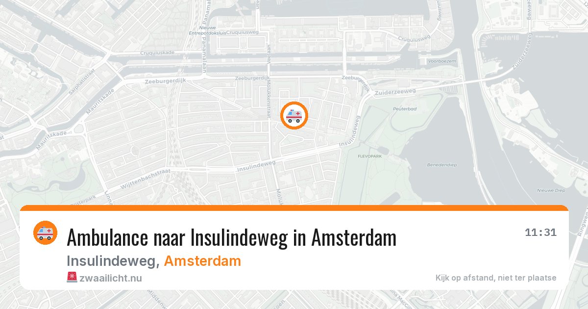 Ambulance naar Insulindeweg in Amsterdam — 11 jul 2026