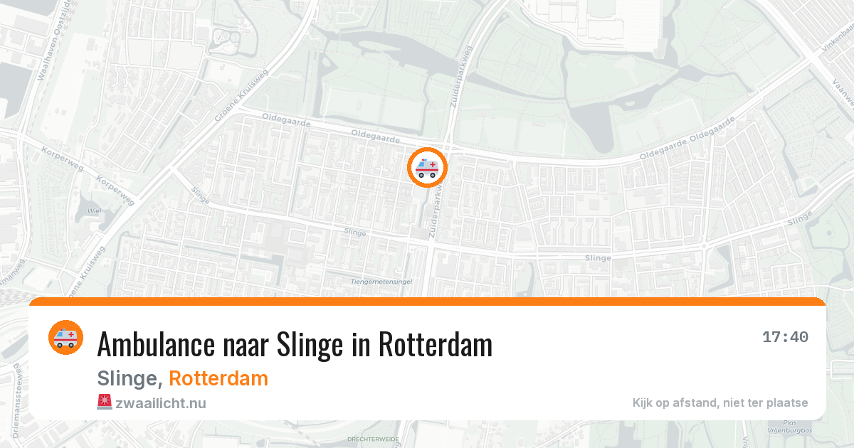 Ambulance naar Slinge in Rotterdam — 10 jul 2026