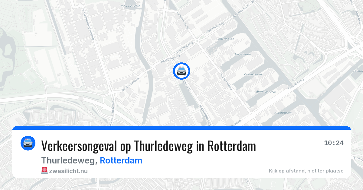 Verkeersongeval op Thurledeweg in Rotterdam — 6 mei 2026