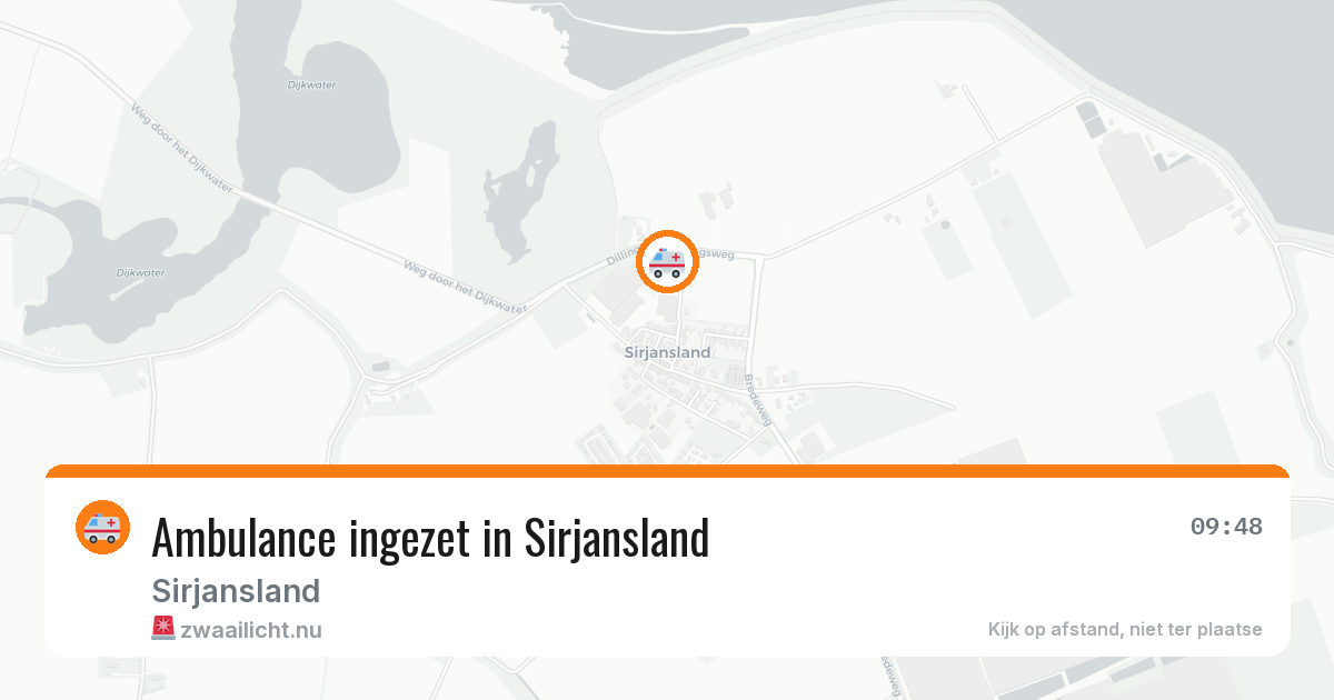 Ambulance ingezet in Sirjansland — 31 mrt 2026