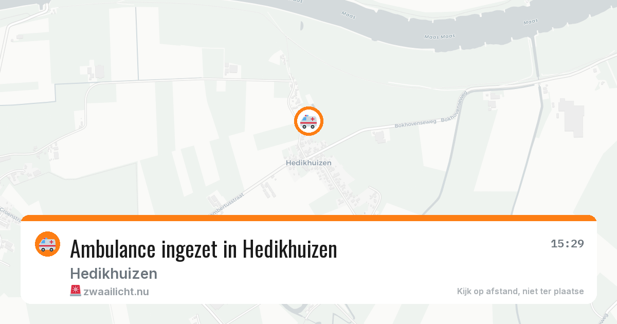 Ambulance ingezet in Hedikhuizen — 18 mrt 2026