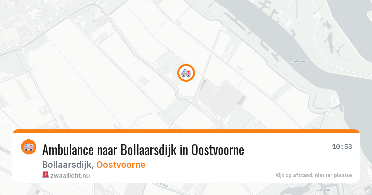Ambulance naar Bollaarsdijk in Oostvoorne — 22 apr 2026
