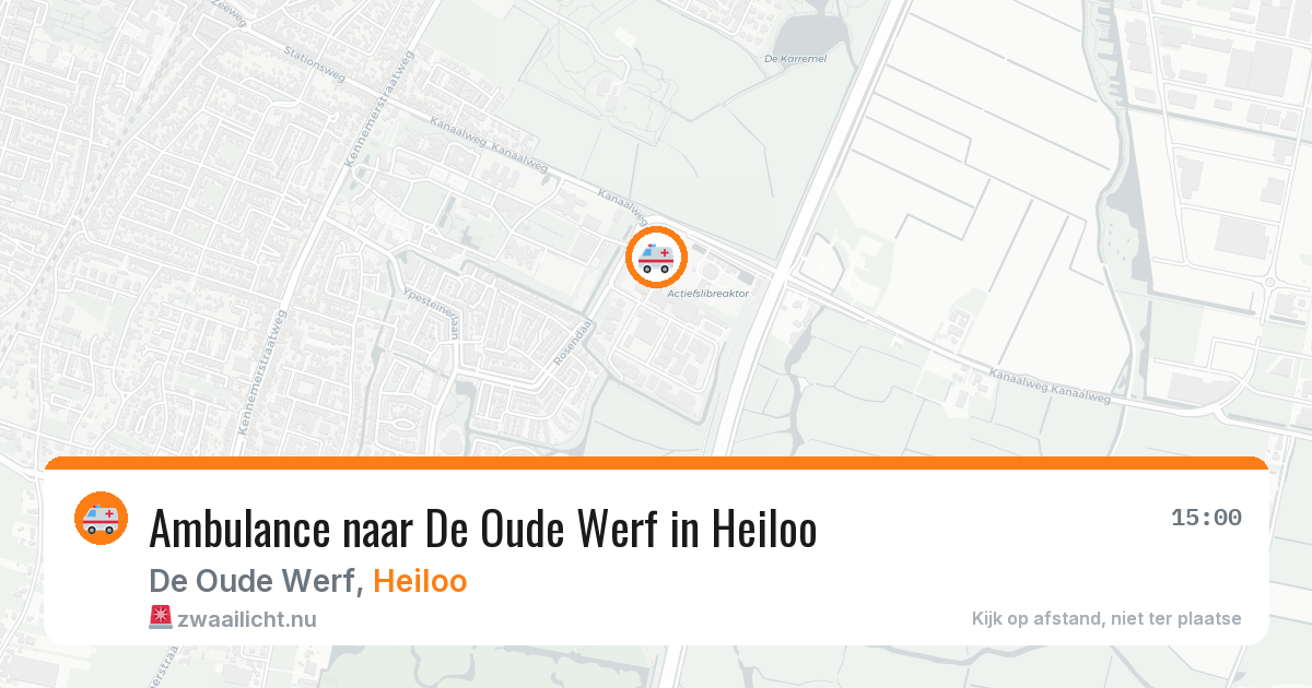 Ambulance naar De Oude Werf in Heiloo — 15 jul 2026