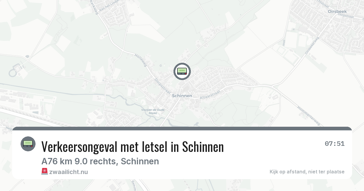Verkeersongeval met letsel in Schinnen — 28 apr 2026