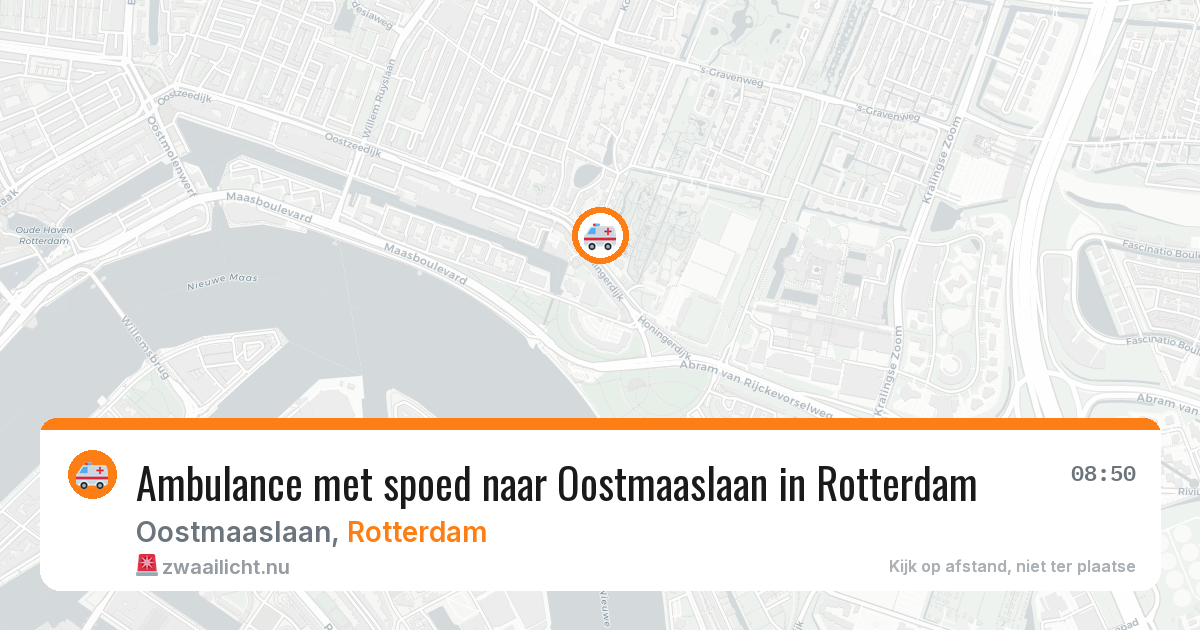Ambulance met spoed naar Oostmaaslaan in Rotterdam — 17 jul 2026
