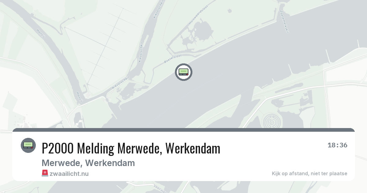 P2000 Melding Merwede, Werkendam — 25 jul 2026