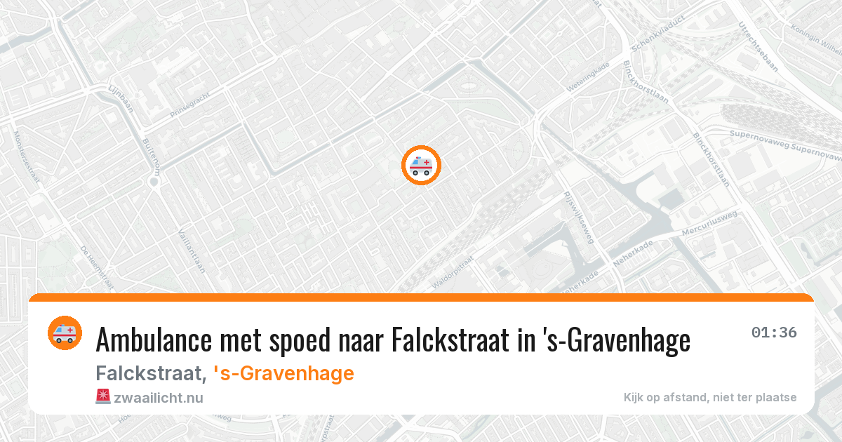 Ambulance met spoed naar Falckstraat in 's-Gravenhage — 5 jun 2026