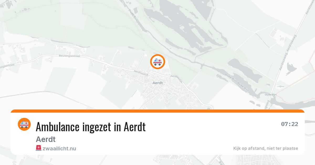 Ambulance ingezet in Aerdt — 5 jun 2026