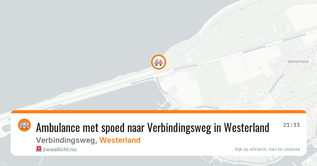 Ambulance met spoed naar Verbindingsweg in Westerland — 10 jul 2026