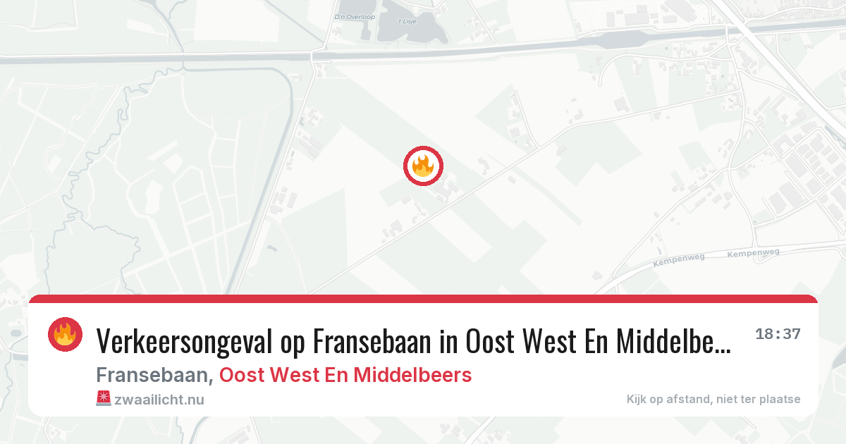 Verkeersongeval op Fransebaan in Oost West En Middelbeers — 17 jun 2026