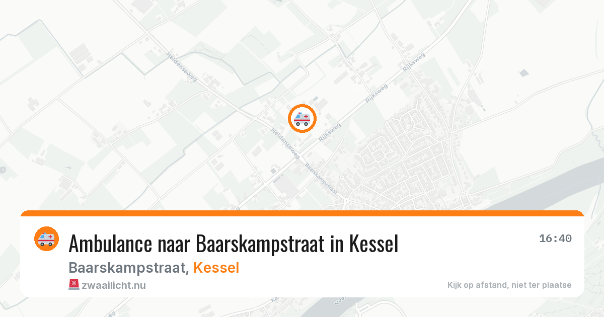 Ambulance naar Baarskampstraat in Kessel — 7 jul 2026