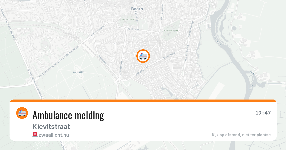 Ambulance melding — 19 mei 2026