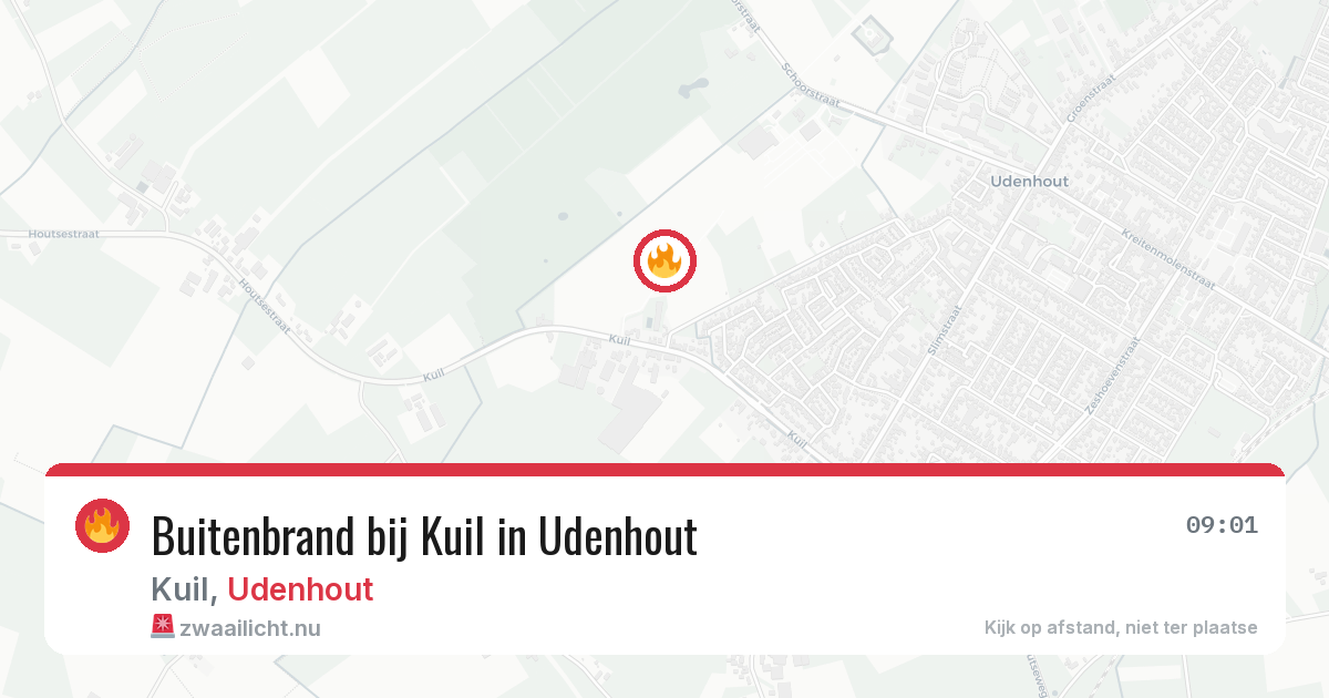 Buitenbrand bij Kuil in Udenhout — 24 jul 2026