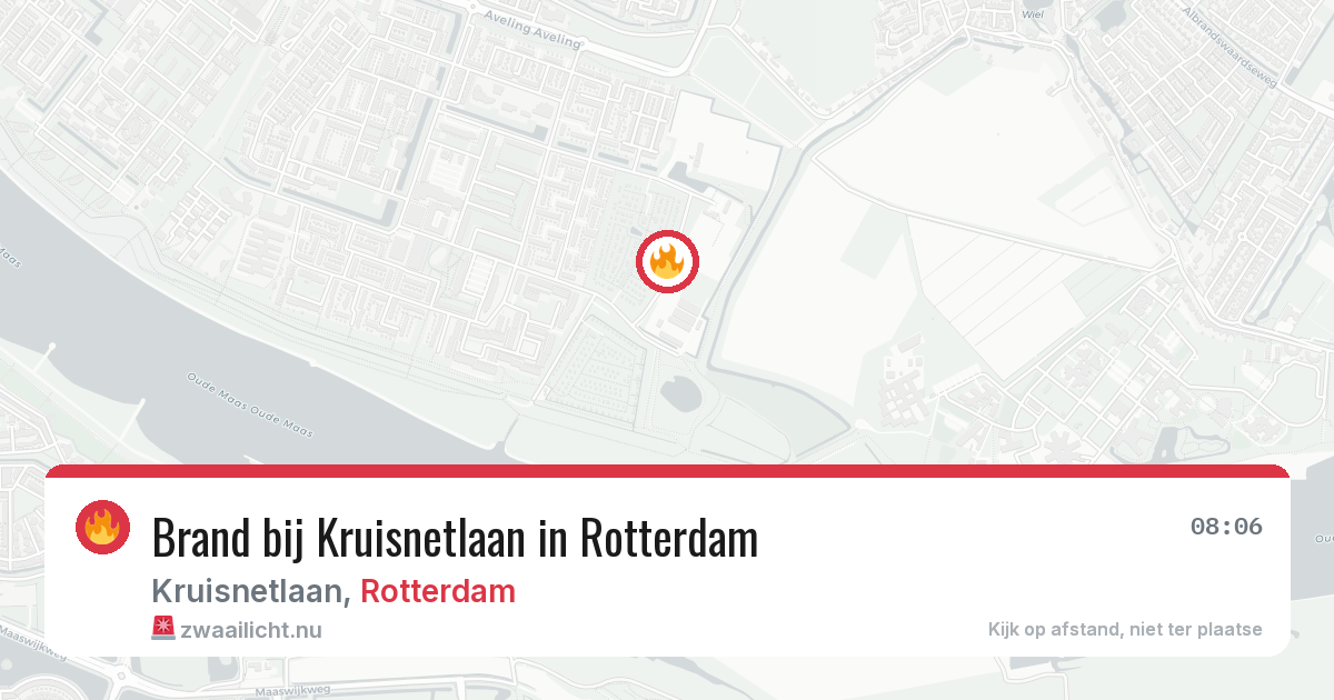Brand bij Kruisnetlaan in Rotterdam — 6 jun 2026