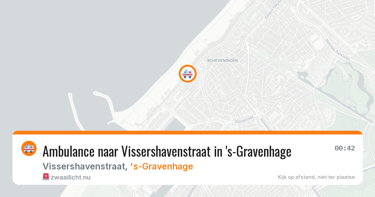 Ambulance naar Vissershavenstraat in 's-Gravenhage — 12 jul 2026