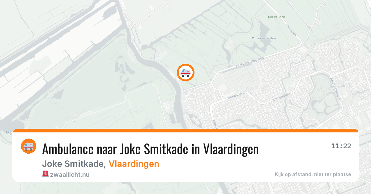 Ambulance naar Joke Smitkade in Vlaardingen — 21 jul 2026