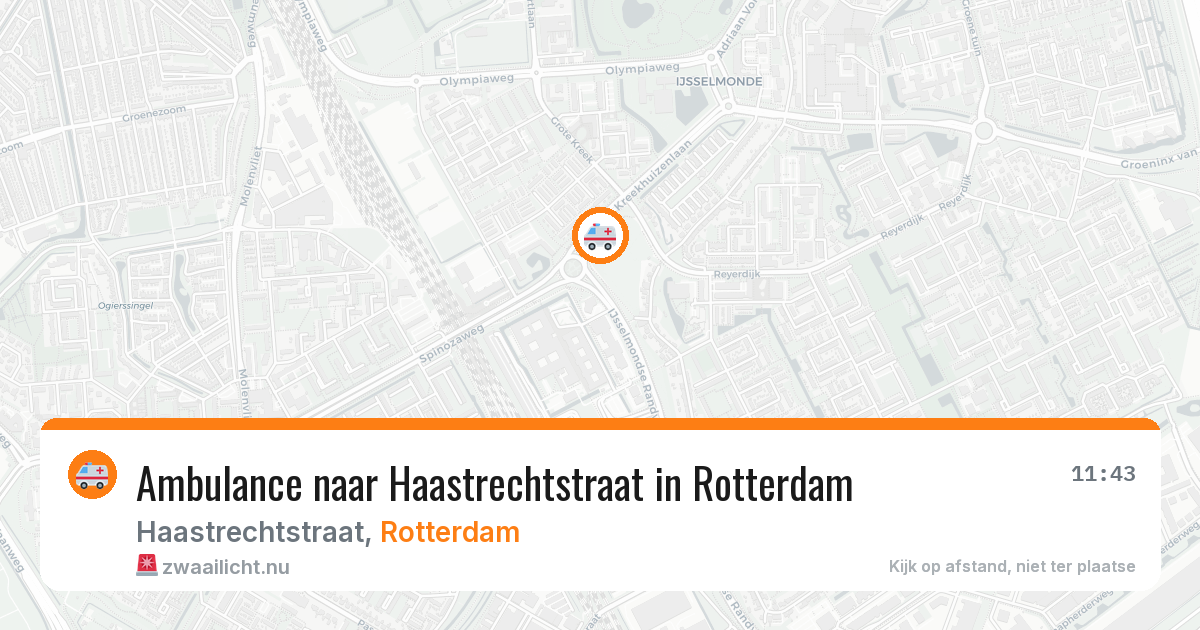 Ambulance naar Haastrechtstraat in Rotterdam — 2 jun 2026