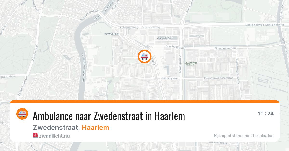 Ambulance naar Zwedenstraat in Haarlem — 23 jul 2026