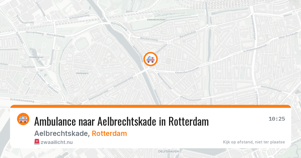 Ambulance naar Aelbrechtskade in Rotterdam — 17 jul 2026