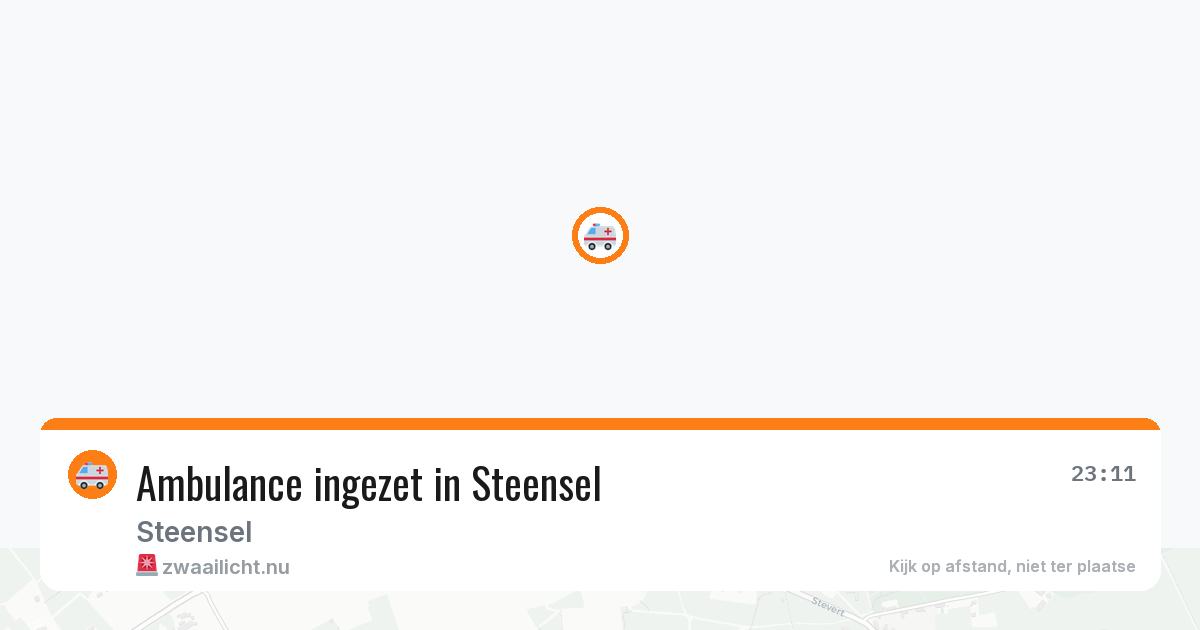 Ambulance ingezet in Steensel — 25 apr 2026