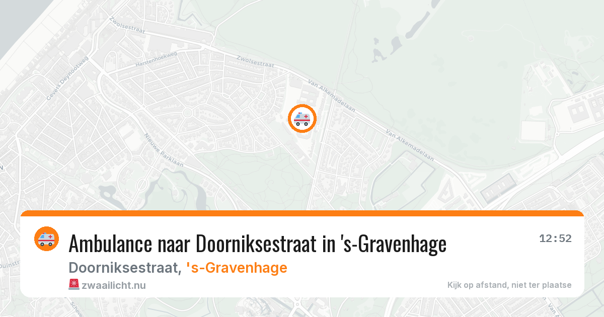 Ambulance naar Doorniksestraat in 's-Gravenhage — 6 mei 2026
