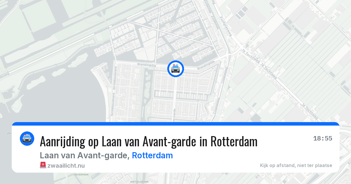 Aanrijding op Laan van Avant-garde in Rotterdam — 6 jun 2026