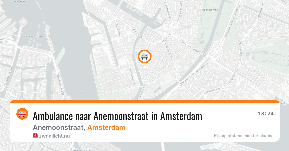 Ambulance naar Anemoonstraat in Amsterdam — 8 jul 2026