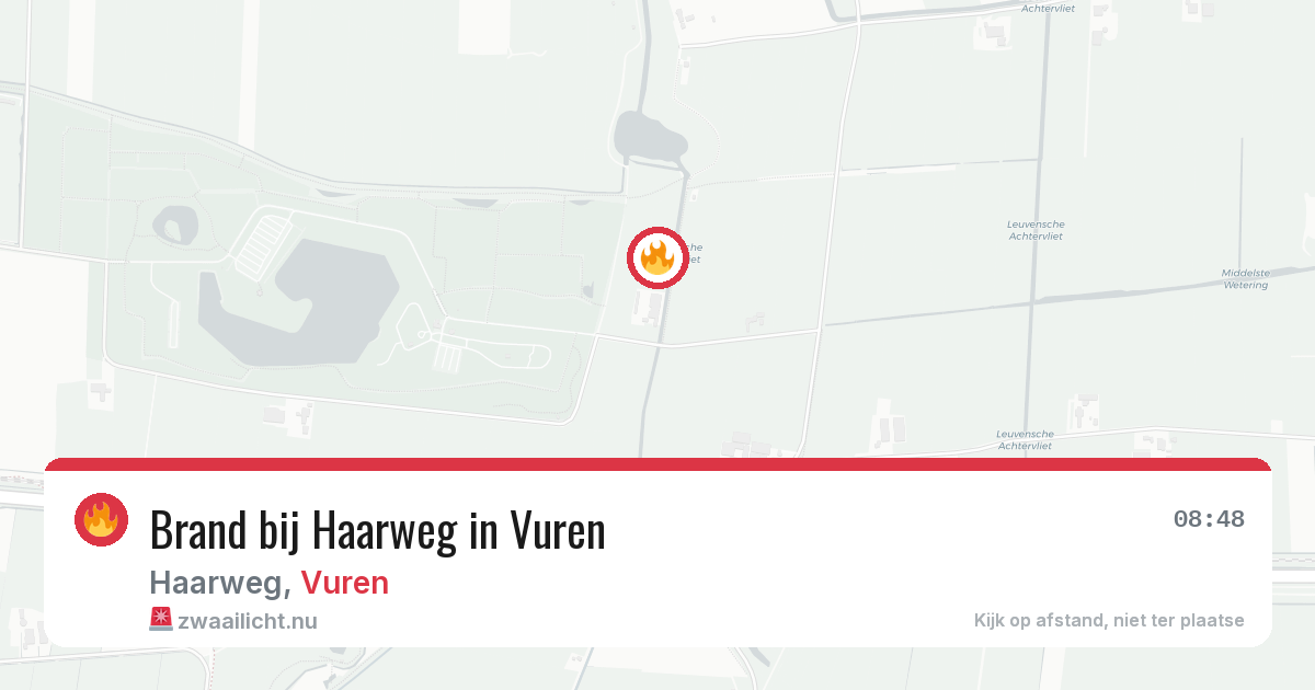 Brand bij Haarweg in Vuren — 8 mrt 2026