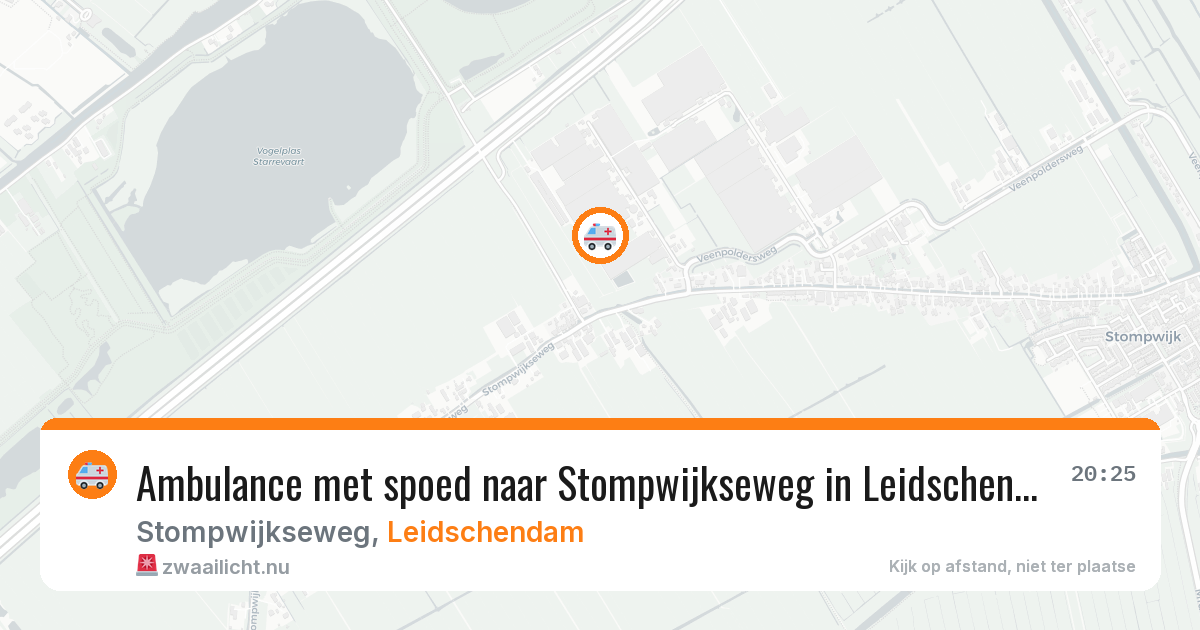 Ambulance met spoed naar Stompwijkseweg in Leidschendam — 16 jan 2026