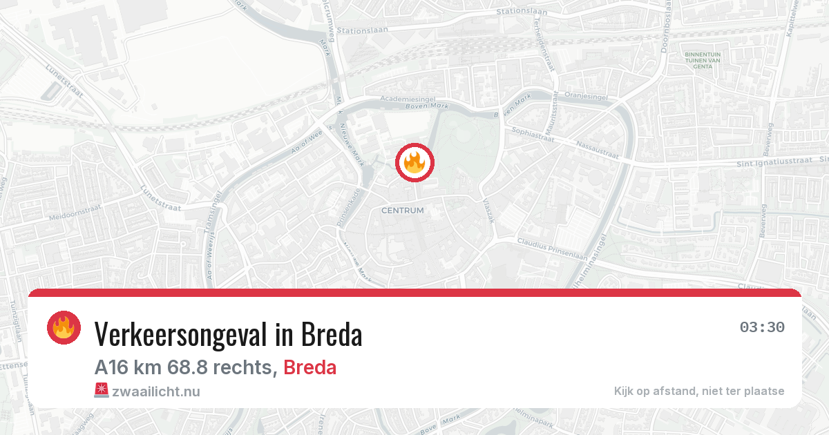 Verkeersongeval in Breda — 27 jul 2026