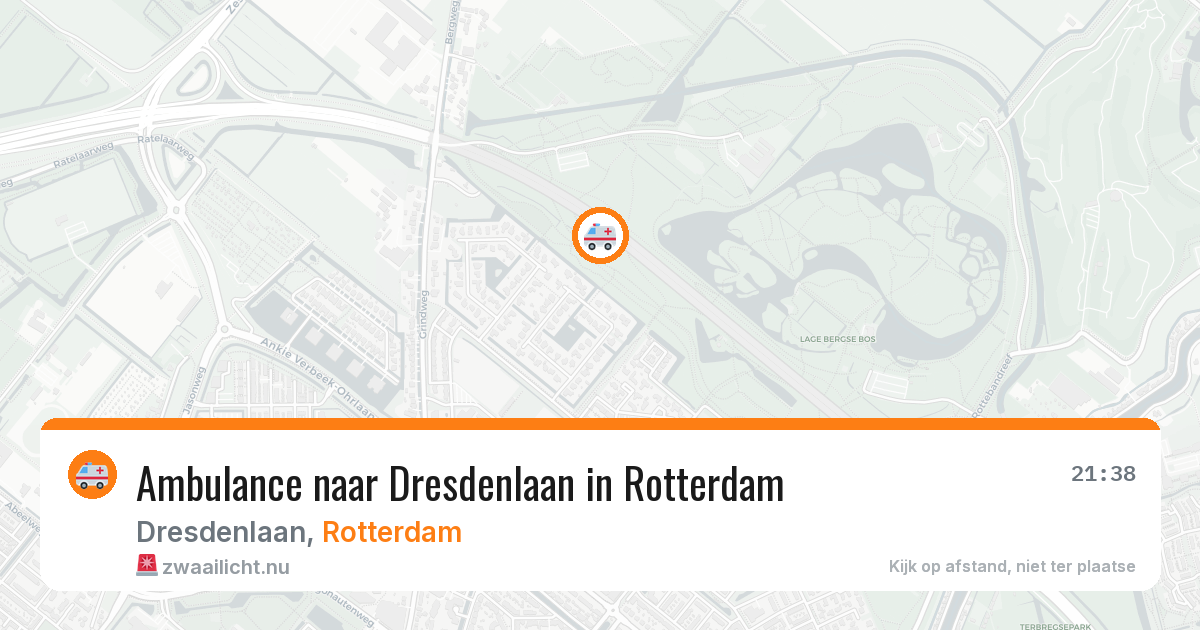 Ambulance naar Dresdenlaan in Rotterdam — 28 mrt 2026