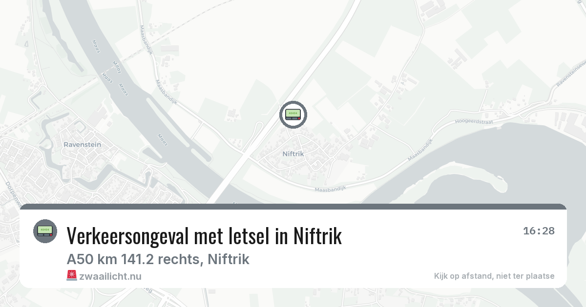 Verkeersongeval met letsel in Niftrik — 19 mrt 2026