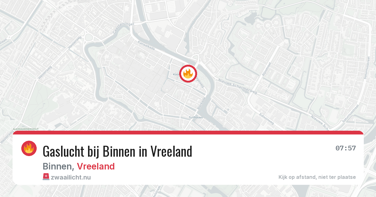 Gaslucht bij Binnen in Vreeland — 8 mei 2026