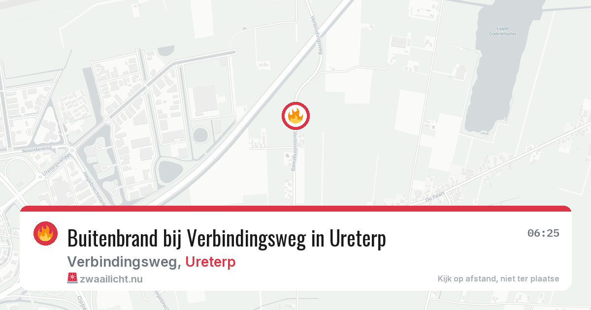 Buitenbrand bij Verbindingsweg in Ureterp — 28 mei 2026