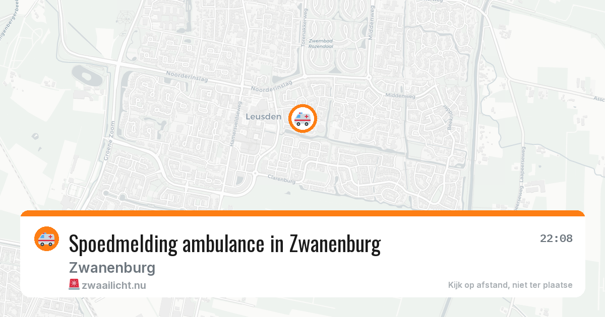 Spoedmelding ambulance in Zwanenburg — 21 mrt 2026