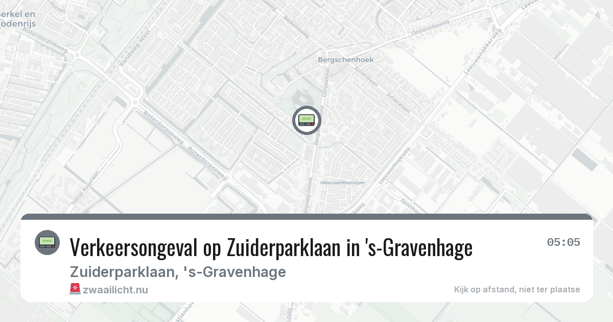 Verkeersongeval op Zuiderparklaan in 's-Gravenhage — 11 feb 2026