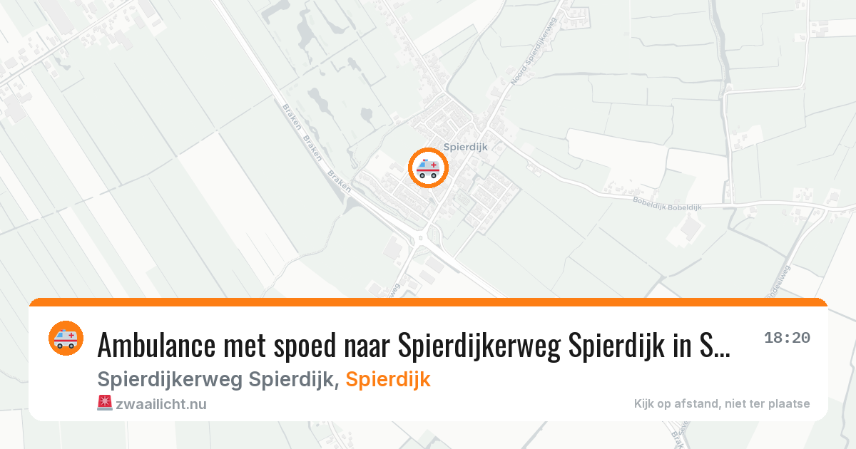 Ambulance met spoed naar Spierdijkerweg Spierdijk in Spierdijk — 2 mei 2026