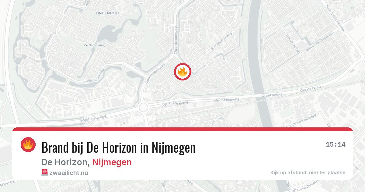 Brand bij De Horizon in Nijmegen — 4 jun 2026