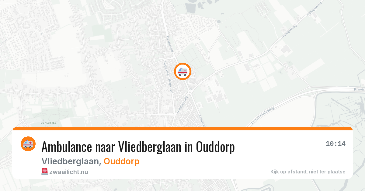 Ambulance naar Vliedberglaan in Ouddorp — 10 jul 2026