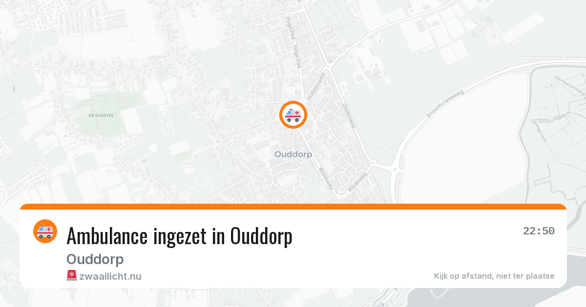 Ambulance ingezet in Ouddorp — 10 jul 2026